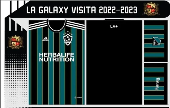 Vetor Da Camisa Do Lá Galaxy Local 2022/2023