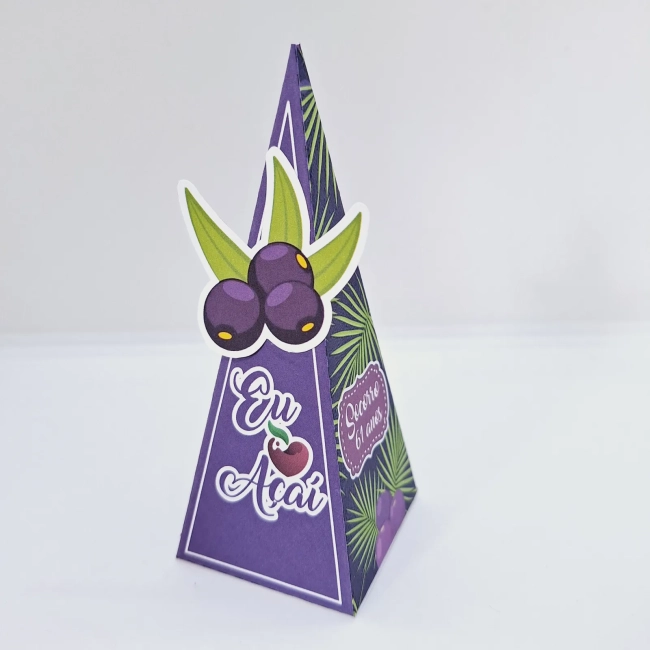 PEGUE E MONTE - Kit Festa AÇAÍ - Decoração de Festa - Caixinhas Personalizadas