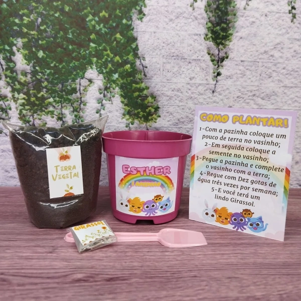 45 unidades Kit Jardinagem Bolofofos - Trabalhamos com qualquer tema - Informar tema no chat.