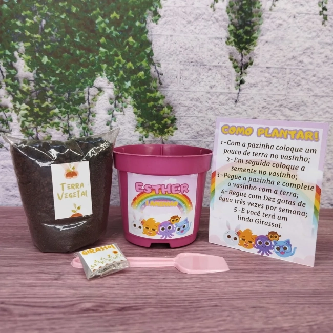 45 unidades Kit Jardinagem Bolofofos - Trabalhamos com qualquer tema - Informar tema no chat.