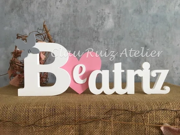 Letras Decorativas - Nomes - Coração