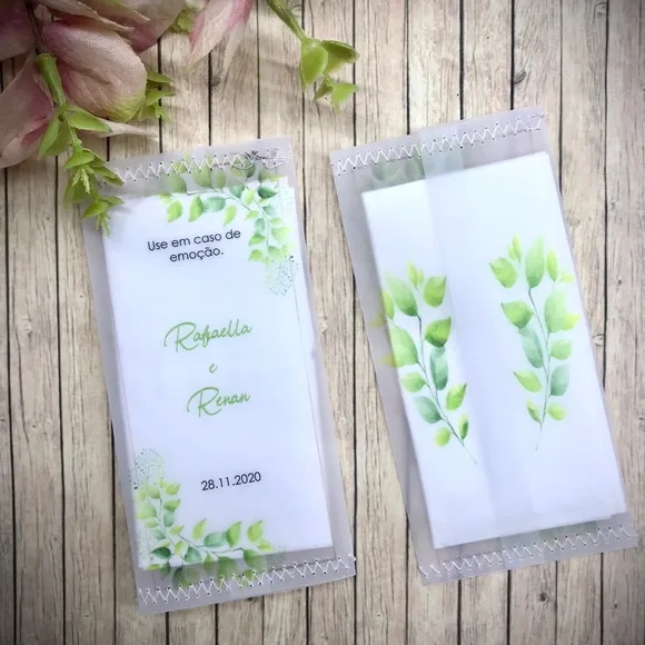 Lágrimas de Alegria Papel Vegetal Folhagem Verde Ref.2125