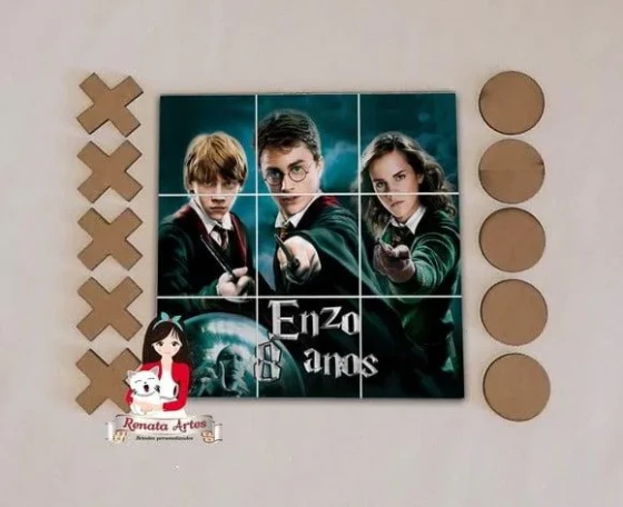 Jogo da Velha Personalizado Harry Potter