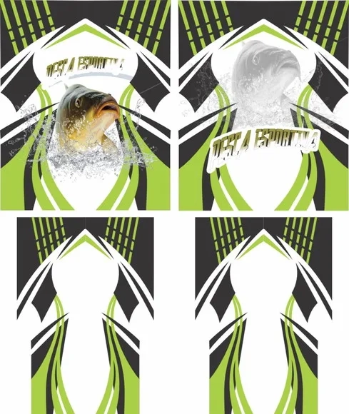 Arte Vetor Camisa Pesca-mod-0173