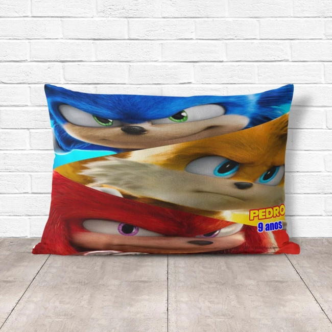 Almofada Personalizada lembrancinhas do Sonic