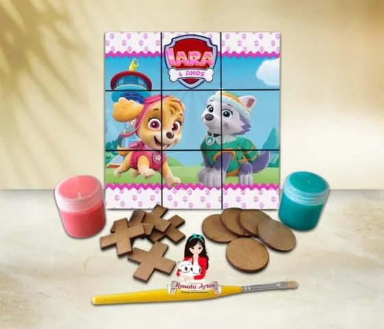 Jogo da Velha com Tinta Personalizado Skye