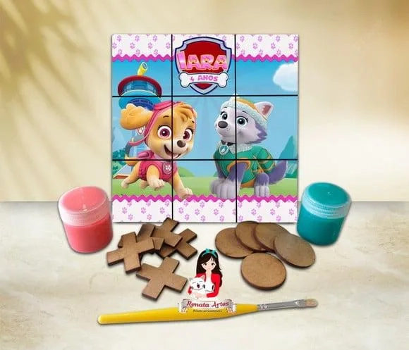 Jogo da Velha com Tinta Personalizado Skye