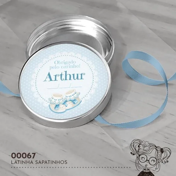 Latinha Adesivada Sapatinhos - 00067
