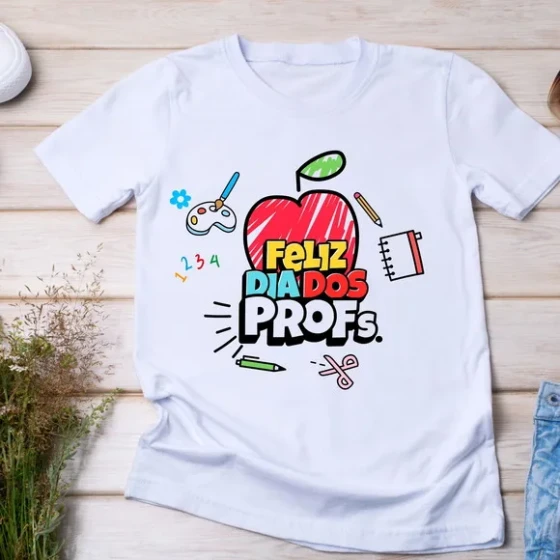 Camiseta Feliz Dia dos Professores