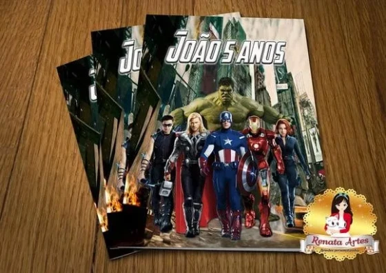 Revista de Colorir com Giz Vingadores