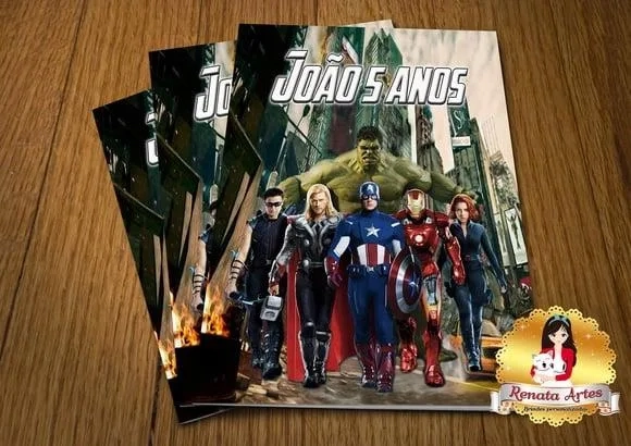 Revista de Colorir com Giz Vingadores