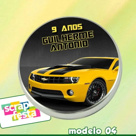 Latinhas Lembrancinhas 5x1 Carros