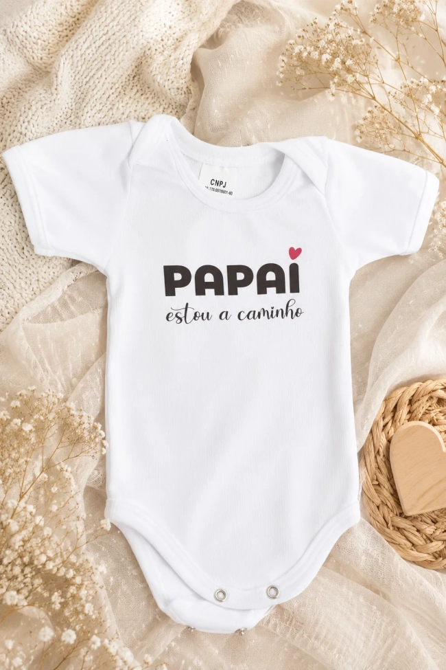 Caixa Anúncio de Gravidez para Papai, Avós e Família | Presente Personalizado com Body Bebê