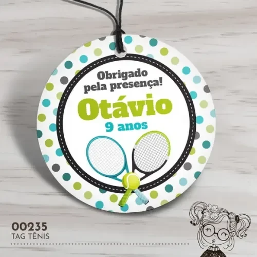 Tag Redonda Tênis - 00235