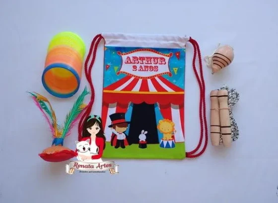 Mochila Boa Infância Tema Circo 4