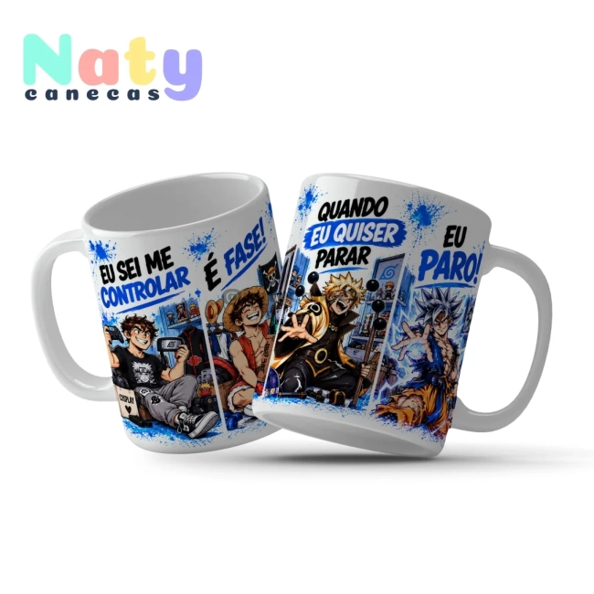 Caneca Meme É Fase! Eu Sei Me Controlar Quando Eu Quiser parar Eu Paro