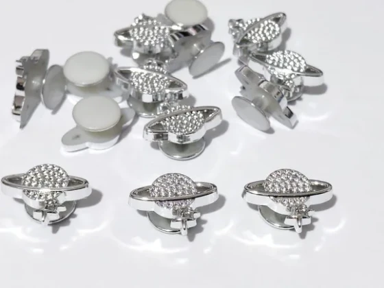 Pins para Sandália Planeta Abs Niquel Pacote com 6 Unidades