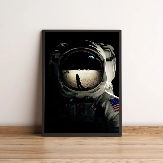 Quadro Astronauta Na Lua 91