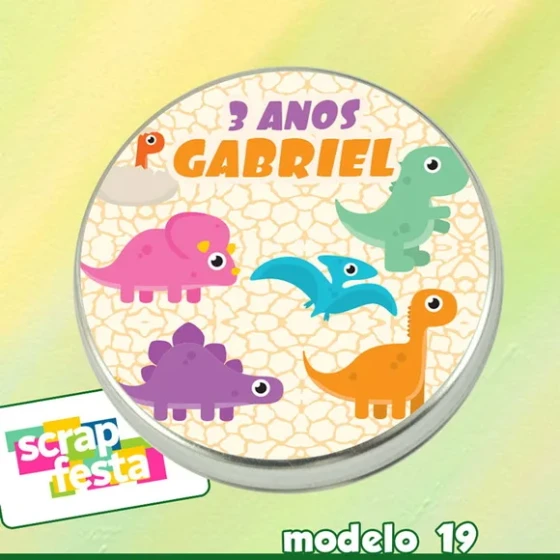 Latinhas Personalizada Festa Dinossauro