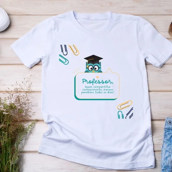 Camiseta Professor Sua Dedicação Faz Meu Futuro Melhor