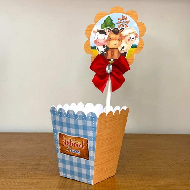 PEGUE E MONTE - Centro de Mesa FAZENDINHA - Decoração de Festa | Lembrancinhas | Aniversário | Personalizados