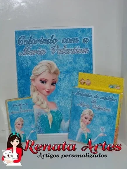 Kit Passatempo Personalizado Frozen
