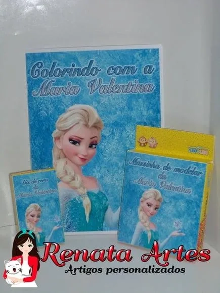 Kit Passatempo Personalizado Frozen