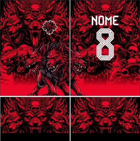 Arte Vetor Camisa Interclasse Lobo 352