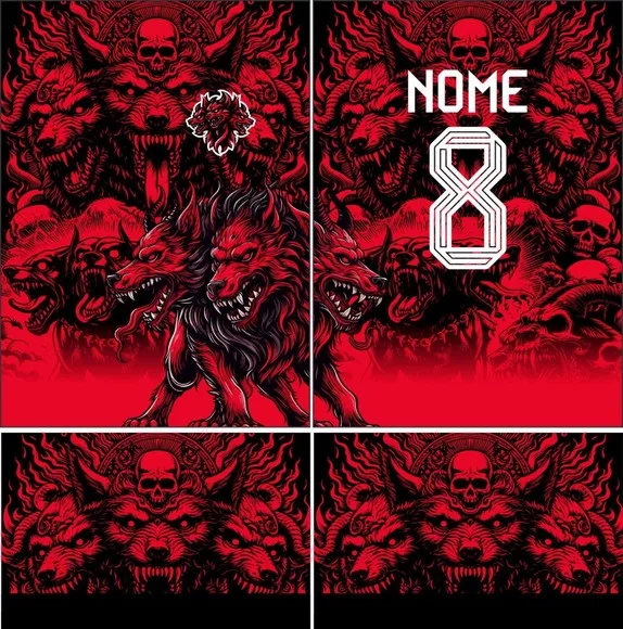 Arte Vetor Camisa Interclasse Lobo 352