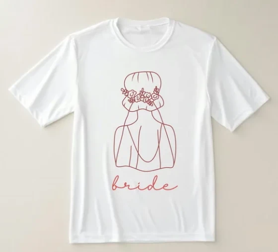 Camiseta Bride Noiva Minimalista