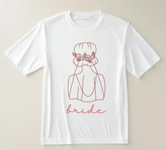 Camiseta Bride Noiva Minimalista