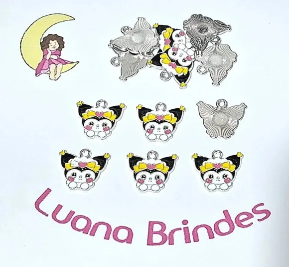 Pingente Turma da Hello Kitty Metal Pacote com 6 Unidades