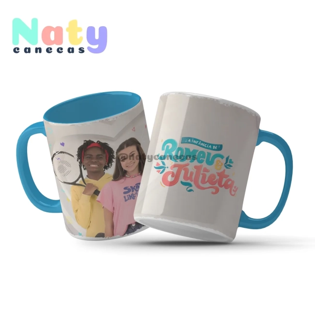Caneca Personalizada A Infância de Romeu e Julieta Alça Color