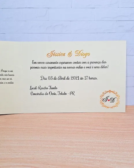 Convite Casamento Econômico