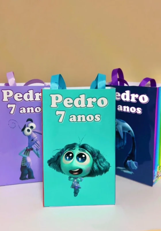 Sacolinhas Personalizada Divertidamente Lembrancinhas Para Aniversário