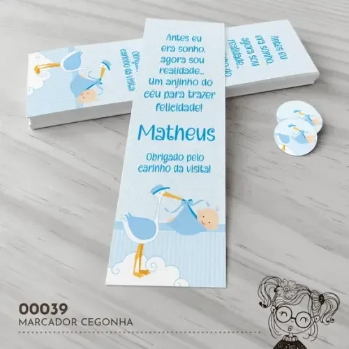 Marcador de Livro Cegonha - 00039