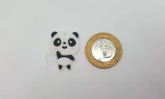 Pingente de Panda Emborrachado de 3cm