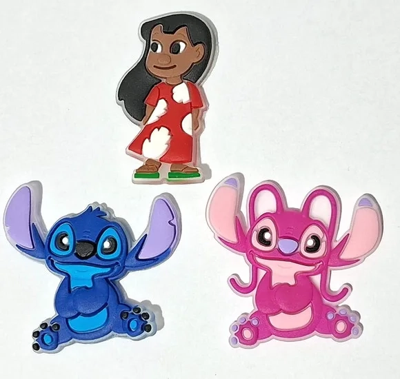 Aplique Lilo & Stitch e Angel Emborrachado Pacote C/6 Peças