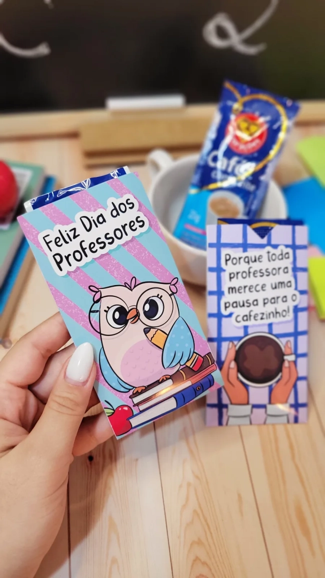 Porta Café - lembrancinha dia dos professores