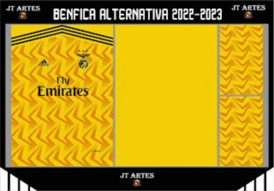 Vetores Camisa Benfica Alternativa 2022-2023