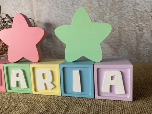 Candy Colors - Cubos 6x6cm Ts+ Dupla de Estrela