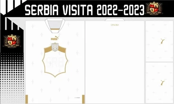 Vetores Camisa Serbia Visita 2022-2023
