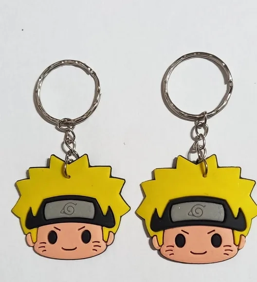 Chaveiro Naruto Emborrachado - 5 Unidades