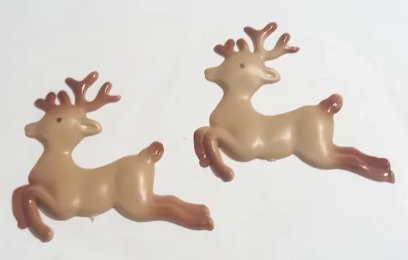 Rena de Natal de Acrílico Injetado - 6 Unidades