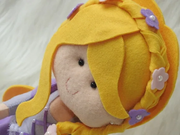 Kit Rapunzel em Feltro do Filme Enrolados