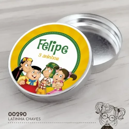 Latinha Adesivada Turma do Chaves - 00290