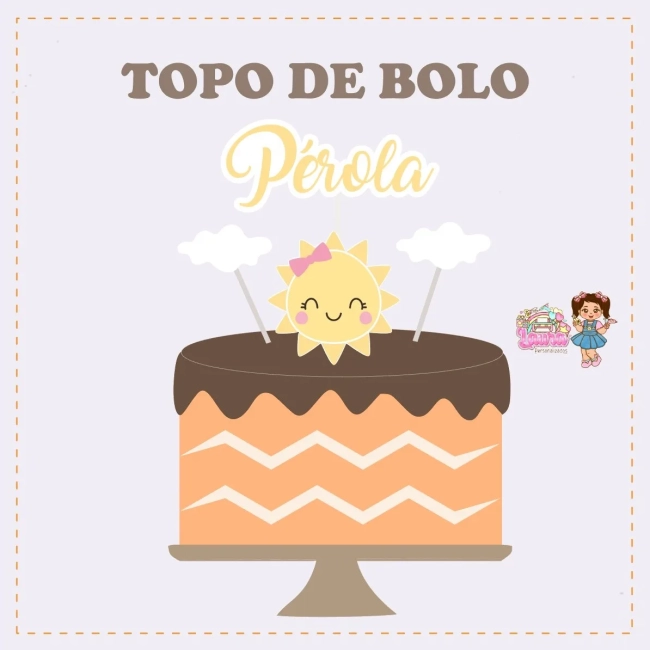 Kit Festa Só Um Bolinho RAIO DE SOL - Decoração de Festa