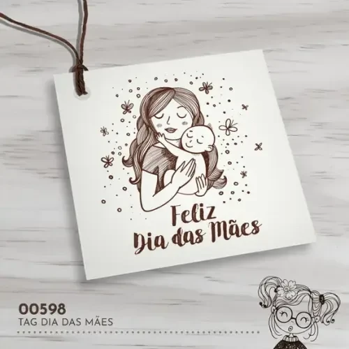Tag Quadrada Dia das Mães - 00598