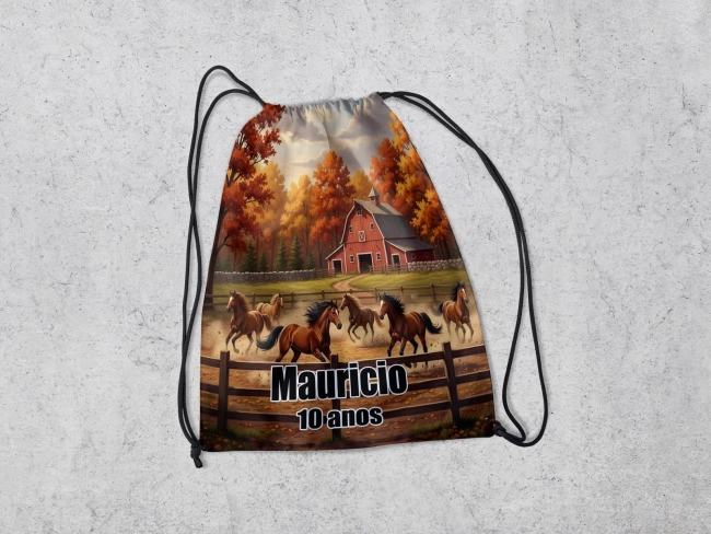 Mochilinha Personalizada Fazendinha