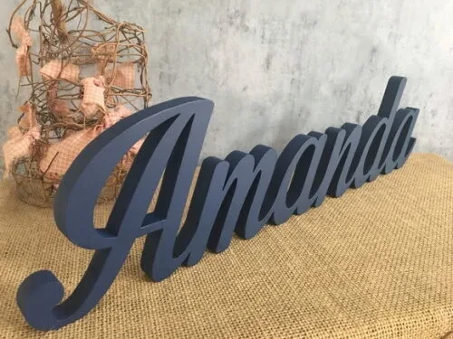 Letras de MDF -Nomes - Letras Cursivas